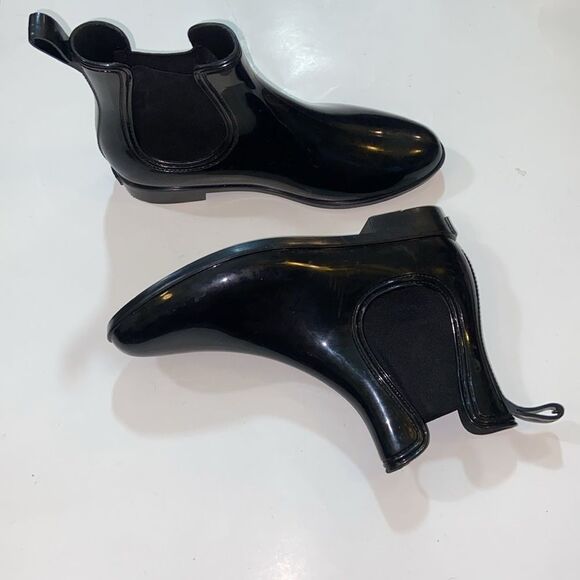 Seven 7 Women’s Black Ankle Rain Boots Size 11 - Picture 2 of 9